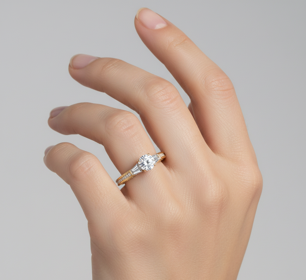 Radiant Elegance Lab-Grown Diamond Engagement Ring - Timeless, Sustainable Luxury