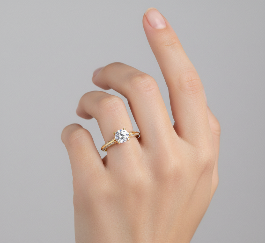 Celestial Solace Eco Friendly Diamond Bridal Ring