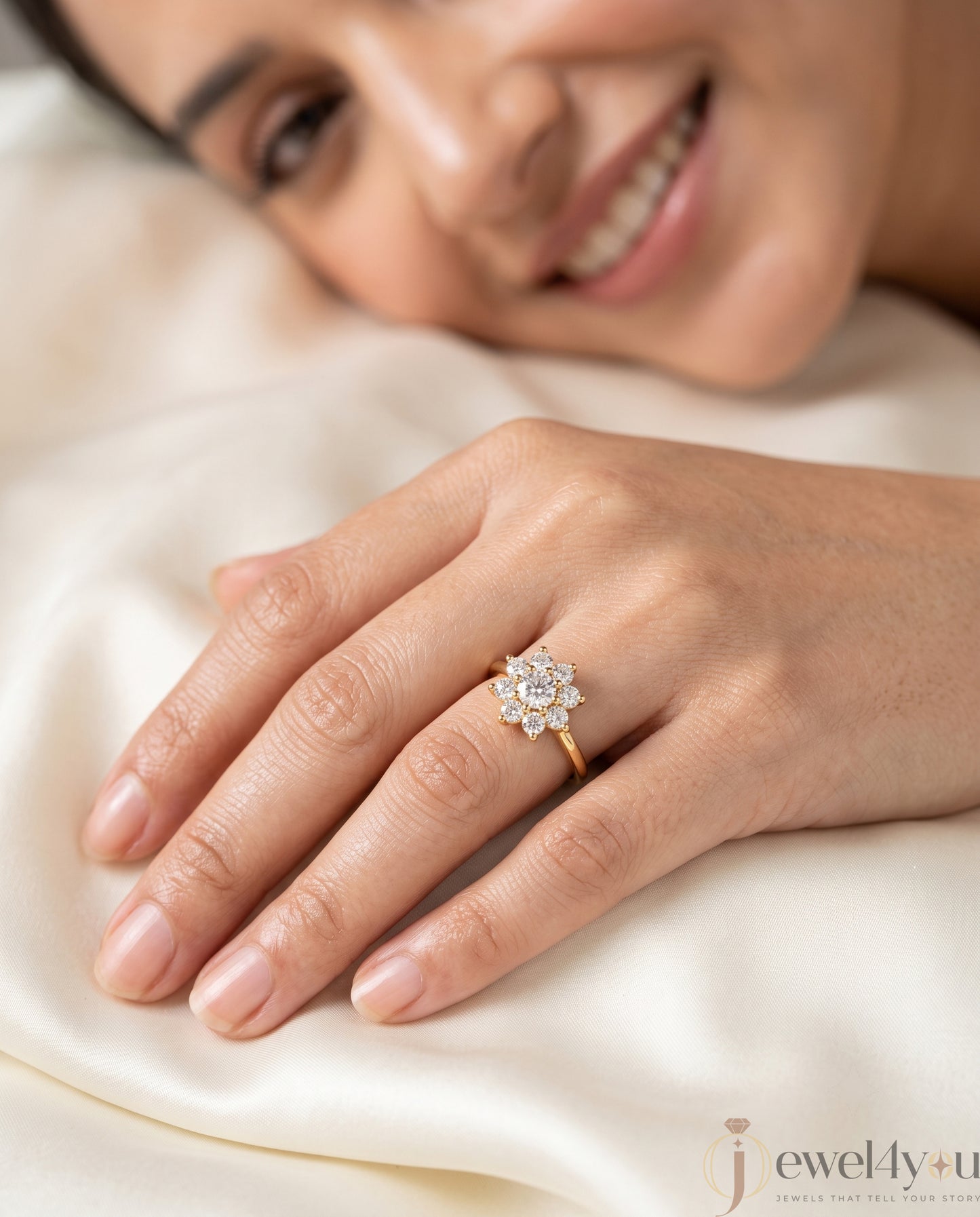 ROUND DIAMOND YELLOW GOLD SOLITAIRE RING ##YELLOW GOLD