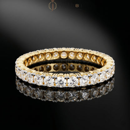 ROUND DIAMOND YELLOW GOLD RING 