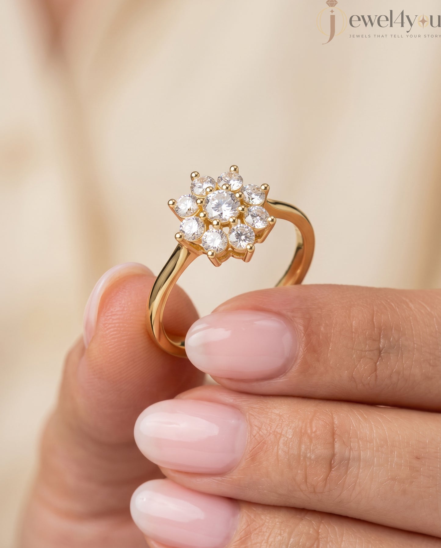 ROUND DIAMOND YELLOW GOLD SOLITAIRE RING ##YELLOW GOLD