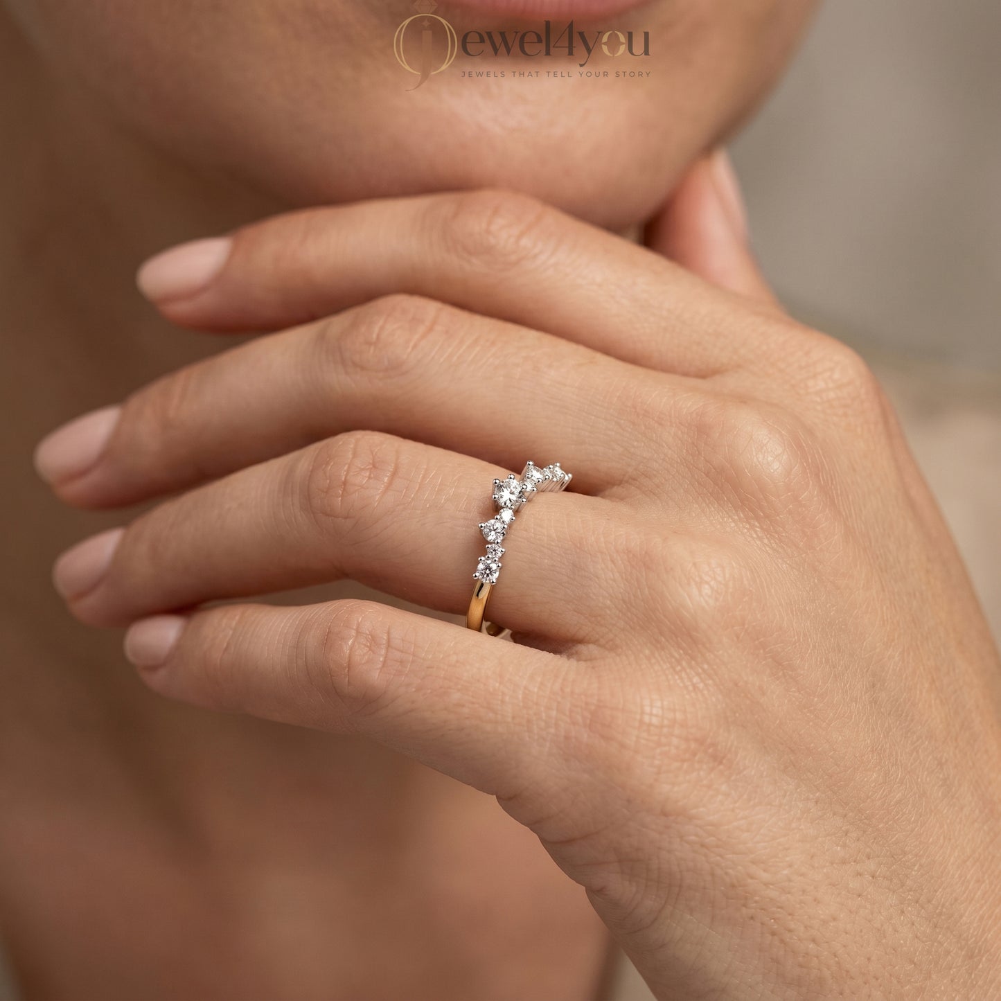 ROUND DIAMOND YELLOW GOLD RING ##YELLOW GOLD