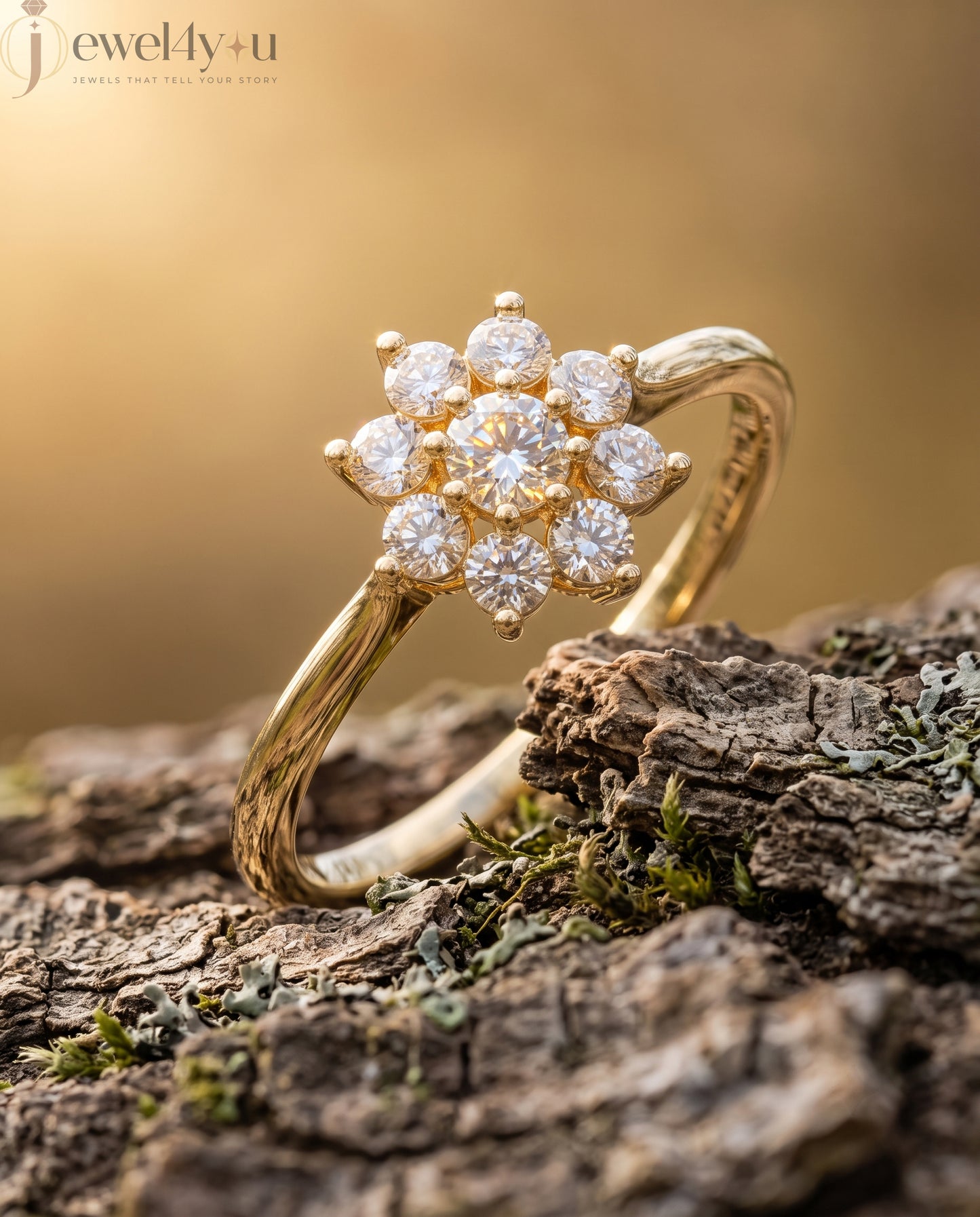 ROUND DIAMOND YELLOW GOLD SOLITAIRE RING ##YELLOW GOLD