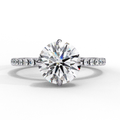 Celestia Orbit Round-Cut Lab Diamond Classic Solitaire