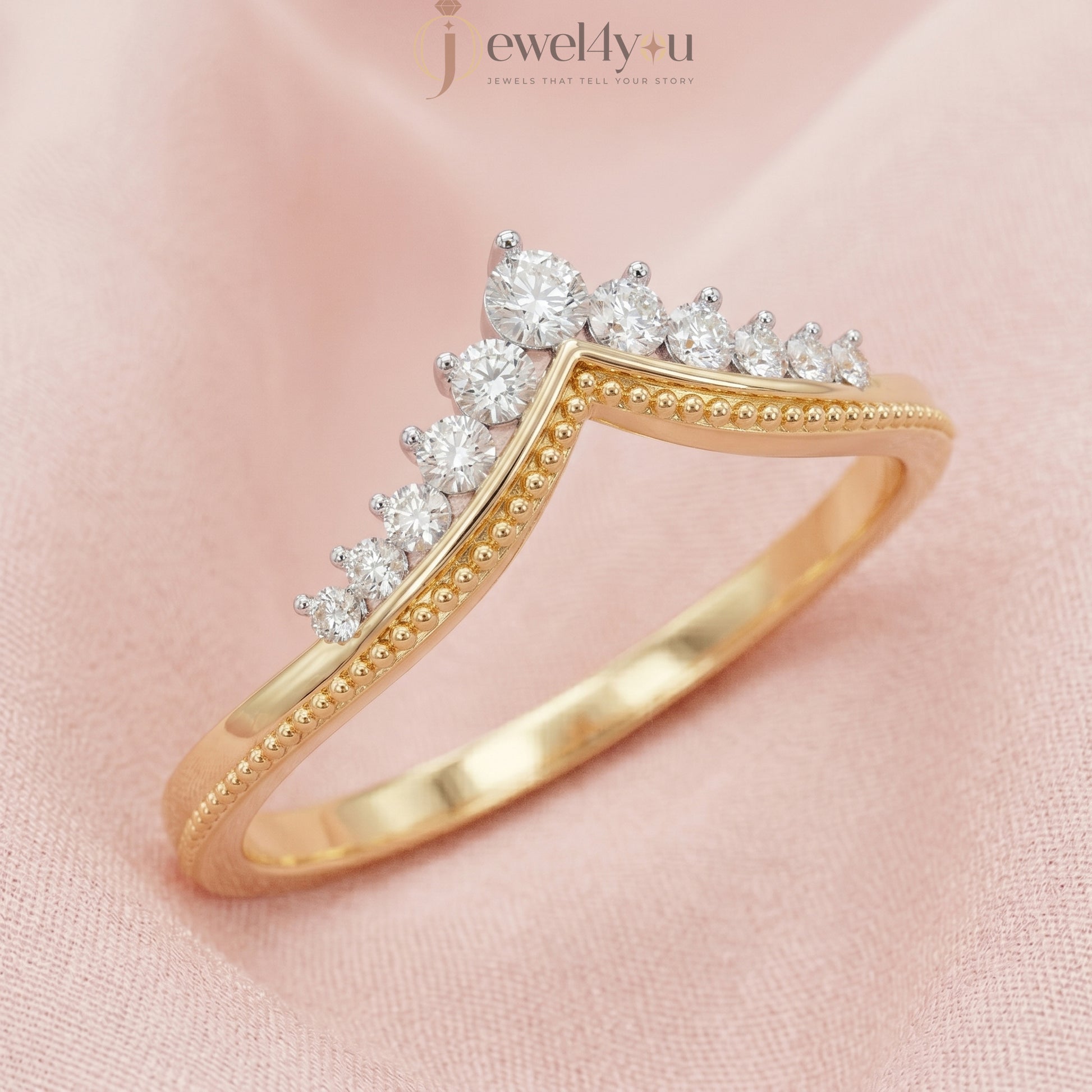 ROUND DIAMOND YELLOW GOLD RING 