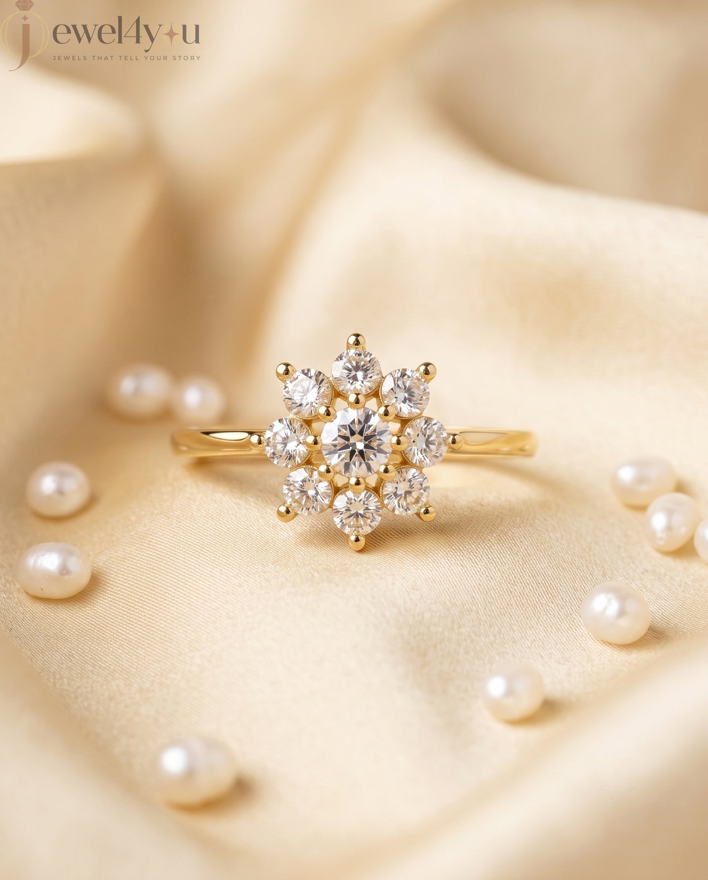 ROUND DIAMOND YELLOW GOLD SOLITAIRE RING ##YELLOW GOLD