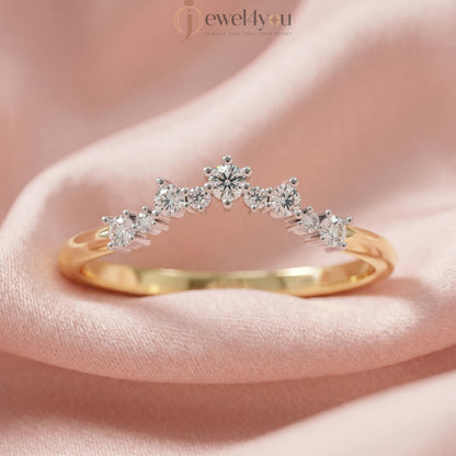 ROUND DIAMOND YELLOW GOLD RING 