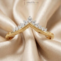 Royal Tiara Lab-Grown Diamond Ring Elegant Crown-Inspired Ethical Jewelry