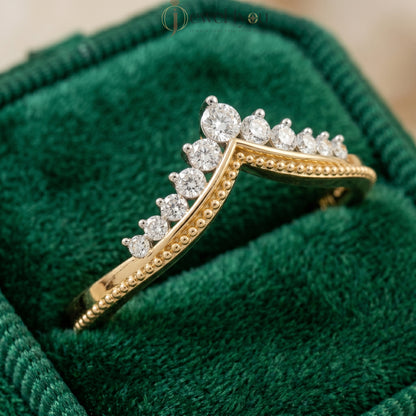 ROUND DIAMOND YELLOW GOLD RING 