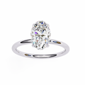 Lumisera Whisper Oval Hidden-Crown Diamond Engagement Ring