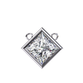 Prismatic Precision Princess Cut Lab-Grown Diamond Pendant