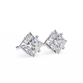 Celeste Princess-Cut Lab-Grown Diamond Stud Earring