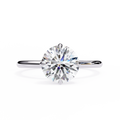 Lumina Solo Round Lab Diamond Engagement Ring in Solid Gold