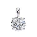 Exquisite Solitaire Lab-Grown Cushion-Cut Diamond Pendant