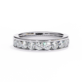 Vivid Aura Ethical Eternity Ring Sustainable Lab-Created Diamonds in Gold