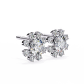 Celestial Halo Lab-Grown Diamond Stud Earrings