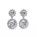 Celeste Double Halo Drop Lab-Grown Diamond Earring
