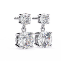 Celeste Duo Drop Lab-Grown Diamond Stud Earrings