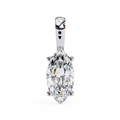 Eco-Luxe Marquise-Cut Lab-Grown Diamond Solitaire Pendant