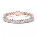 Luminous Linea Emerald-Cut Lab-Grown Diamond Tennis Bracelet