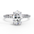 Eterna Lumina Oval Lab Diamond Signature Solitaire Ring