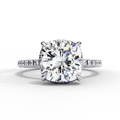 Ethereal Cushion-Cut Lab Diamond Luxe Solitaire Ring