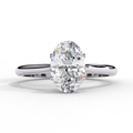 Ethereal Oval Lab Diamond Solitaire Ring | VS+ Gold