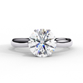 Ever luxe Round Brilliance Lab Diamond Engagement Ring in Solid Gold