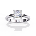 Prism Hush Cathedral Princess Solitaire Ring