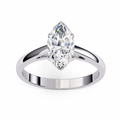 Lumenarrow Marquise Diamond Cathedral Solitaire Ring