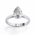 Luminara Crest Pear-Cut Diamond Solitaire Ring