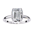 Celeste X-Gallery Emerald Lab-Grown Diamond Ring