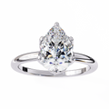 Aurora Pear Lotus Lab-Grown Diamond Ring