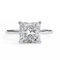 Ethereal Princess Lab Diamond Solitaire | 4-Prong Cathedral Engagement Ring