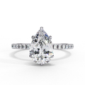 Lumina Pear-Cut Lab Diamond Glow Ring in Solid Gold