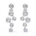 Celeste Bubble Cascade Lab-Grown Diamond Drop Earrings