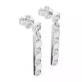 Modern Bar Drop Lab-Grown Diamond Earring