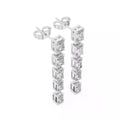 Aurielle Emerald-Cut Lab-Grown Diamond Drop Earrings