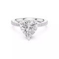 Luminous Promise Heart Lab-Grown Diamond Pavé Engagement Ring
