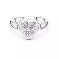 Everlasting Heart Bezel Lab-Grown Diamond Engagement Ring