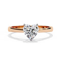 Heartlight Lab-Grown Diamond Solitaire Engagement Ring in Gold