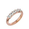 Five‑Diamond Lab‑Grown Gold Band – Diamond Engagement & Wedding Ring