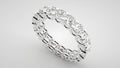 Signature Lab‑Grown Diamond Eternity Band – Full Circle Gold Ring for Engagement & Wedding