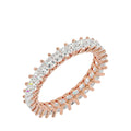 Princess-Cut Lab-Grown Diamond Eternity Band – Luxe Ethical Gold Wedding & Stacking Ring