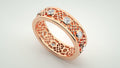 Celtic Lace Lab-Grown Diamond Eternity Band – Ethical Gold Ring
