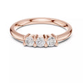 Eternal Trio Lab-Grown Diamond Ring in Gold – Past Present Future Design for Modern Romance