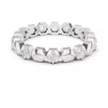 Honeycomb Harmony Lab-Grown Diamond Eternity Ring in Gold