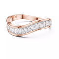 Infinity Wave Lab-Grown Diamond Baguette Band in Solid Gold