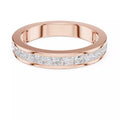 Axis of Grace Princess Lab-Grown Diamond Half Eternity Band in Gold