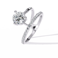 Eternal Brilliance Lab-Grown Diamond Ring - Radiant Ethical Sparkle for Modern Brides